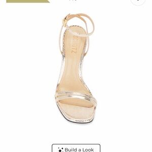 SCHUTZ Women's Metallic Strappy Heels